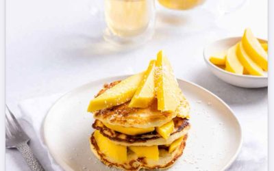 Kokospannenkoekjes met mango